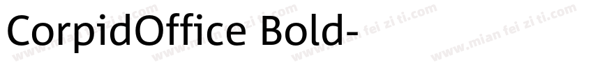 CorpidOffice Bold字体转换